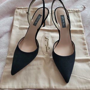 SJP SUEDE SLINGBACKS